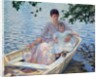 Mother and Child in a Boat by Edmund Charles Tarbell