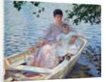 Mother and Child in a Boat by Edmund Charles Tarbell
