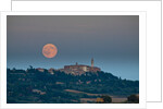 Full Harvest Moon over Pienza by Anonymous