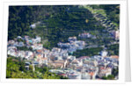 Vista from Hillside Town of Ravello of the Town of Minori below by Anonymous