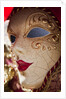 Women's Carnival Mask With Gold Trim by Anonymous