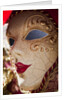 Women's Carnival Mask With Gold Trim by Anonymous