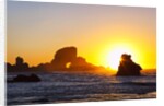 Sunset along Arch Rock, Ecola State Park, Oregon Coast, Pacific Northwest, United States by Anonymous