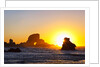 Sunset along Arch Rock, Ecola State Park, Oregon Coast, Pacific Northwest, United States by Anonymous