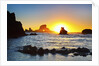 Sunset along Arch Rock, Ecola State Park, Oregon Coast, Pacific Northwest, United States by Anonymous