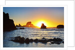 Sunset along Arch Rock, Ecola State Park, Oregon Coast, Pacific Northwest, United States by Anonymous