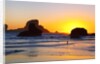 Sunset along Arch Rock, Ecola State Park, Oregon Coast, Pacific Northwest, United States by Anonymous