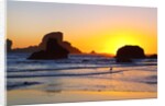 Sunset along Arch Rock, Ecola State Park, Oregon Coast, Pacific Northwest, United States by Anonymous