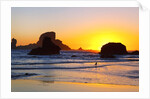 Sunset along Arch Rock, Ecola State Park, Oregon Coast, Pacific Northwest, United States by Anonymous