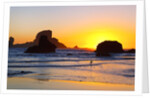 Sunset along Arch Rock, Ecola State Park, Oregon Coast, Pacific Northwest, United States by Anonymous