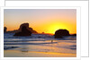 Sunset along Arch Rock, Ecola State Park, Oregon Coast, Pacific Northwest, United States by Anonymous