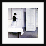 Interior with a Woman Reading a Letter, Strandgade 30 by Vilhelm Hammershoi