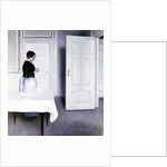 Interior with a Woman Reading a Letter, Strandgade 30 by Vilhelm Hammershoi