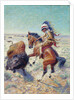 Chief Spotted Tail Shooting Buffalo by Louis Maurer