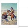 Chief Spotted Tail Shooting Buffalo by Louis Maurer