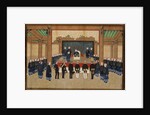 A Mandarin Receiving an Embassy of European Diplomats at his Court by Zhou Pei Chun