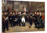 The Farewells of Fontainebleau, 20 April 1814 by Emile Jean Horace Vernet
