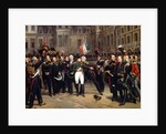 The Farewells of Fontainebleau, 20 April 1814 by Emile Jean Horace Vernet