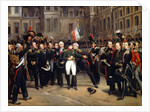 The Farewells of Fontainebleau, 20 April 1814 by Emile Jean Horace Vernet