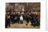 The Farewells of Fontainebleau, 20 April 1814 by Emile Jean Horace Vernet