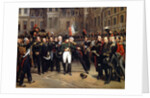 The Farewells of Fontainebleau, 20 April 1814 by Emile Jean Horace Vernet