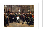 The Farewells of Fontainebleau, 20 April 1814 by Emile Jean Horace Vernet