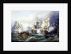 The Battle of Trafalgar by follower of Philip James de Loutherbourg by Anonymous