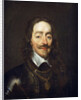 Portrait of King Charles I, bust length by William Dobson