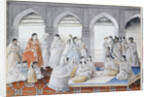 The Royal Harem Playing Pachisi in a Lucknow Palace by Anonymous