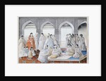 The Royal Harem Playing Pachisi in a Lucknow Palace by Anonymous