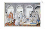 The Royal Harem Playing Pachisi in a Lucknow Palace by Anonymous
