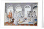 The Royal Harem Playing Pachisi in a Lucknow Palace by Anonymous