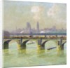 Waterloo Bridge and Hungerford Bridge with the Houses of Parliament Beyond by Emile Claus