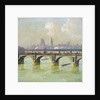 Waterloo Bridge and Hungerford Bridge with the Houses of Parliament Beyond by Emile Claus