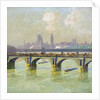 Waterloo Bridge and Hungerford Bridge with the Houses of Parliament Beyond by Emile Claus