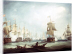 The Battle of Trafalgar, 1805 by Thomas Butterworth