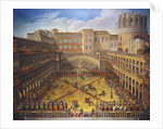 A Tournament in the Courtyard of the Vatican Belvedere by Anonymous