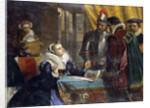 The Forced Abdication of Mary, Queen of Scots at Lochleven Castle by Charles Lucy