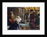The Forced Abdication of Mary, Queen of Scots at Lochleven Castle by Charles Lucy