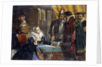 The Forced Abdication of Mary, Queen of Scots at Lochleven Castle by Charles Lucy