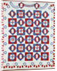 American national motto coverlet by Anonymous