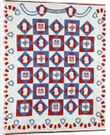 American national motto coverlet by Anonymous