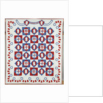 American national motto coverlet by Anonymous