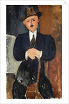 Seated Man (Leaning on a Cane) by Amedeo Modigliani