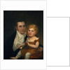 Portrait of Dr. Samuel Simes and his Daughter, Mary Jane by James Peale the Elder