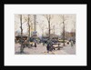 Place de la Bastille, Paris by Eugene Galien-Laloue