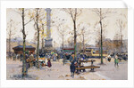 Place de la Bastille, Paris by Eugene Galien-Laloue