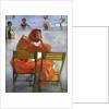 Girl in a Red Dress, Seated by a Swimming Pool by John Lavery