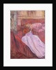 Woman Sitting on a Red Settee by Henri de Toulouse-Lautrec