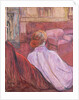 Woman Sitting on a Red Settee by Henri de Toulouse-Lautrec